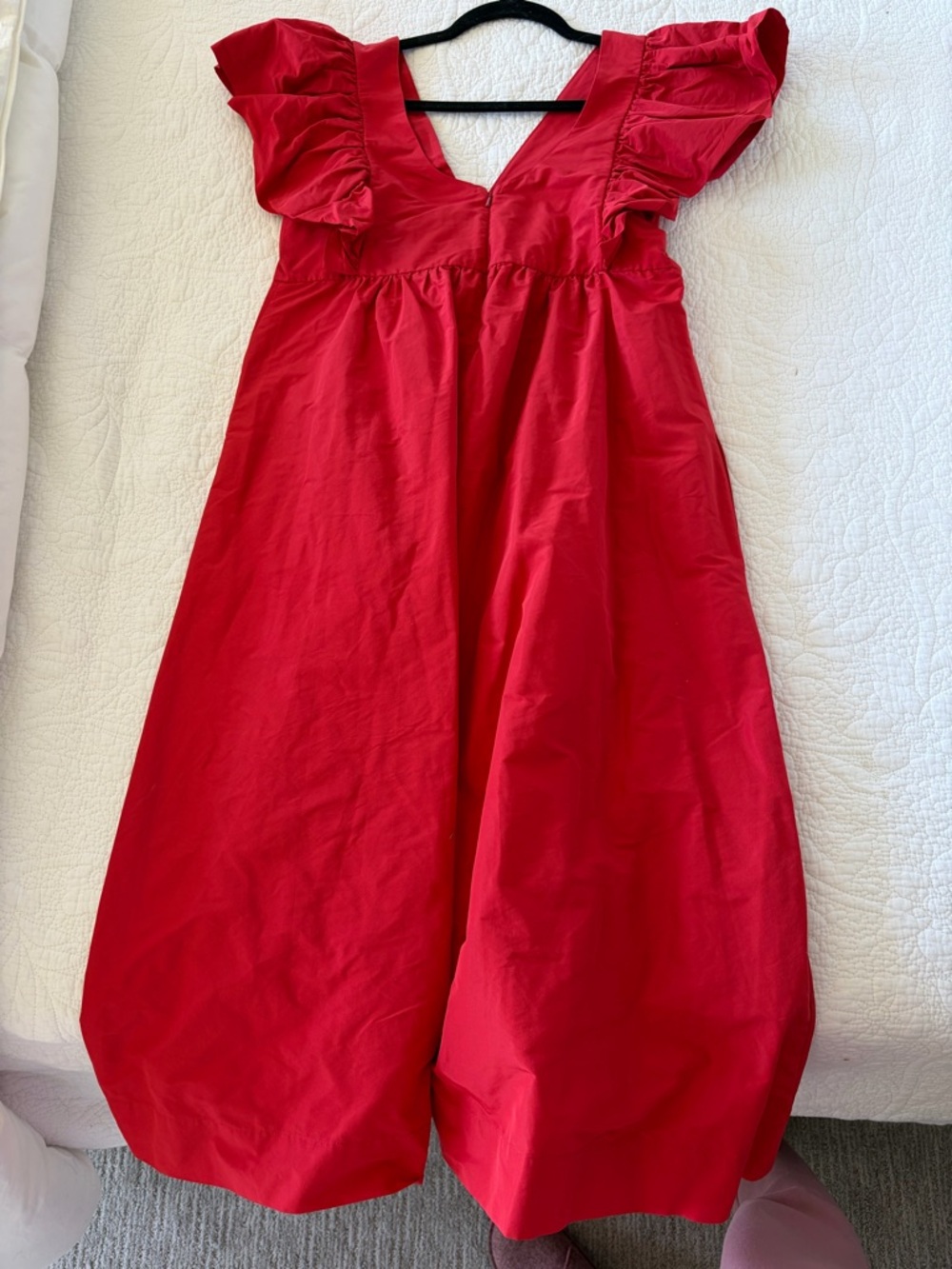 By Anthropologie Volume-Sleeve Babydoll Dress, XS - Picture 7 of 8